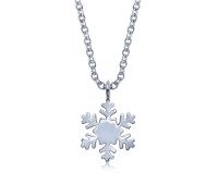 Snowflake Silver Necklace SPE-5623